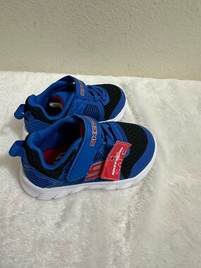 Skechers Kids Blue, Black and Red Athletic Sneakers